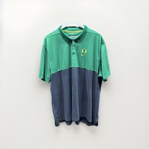 Nike Oregon Ducks Dri-FIT Polo Shirt Green Gray Colorblock 3XL AR6510-377